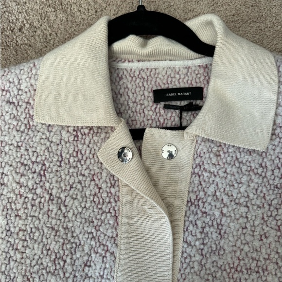 Isabel Marant- NWT Imelda Pink Boulce Tweed Polo Shirt Dress - Picture 6 of 11